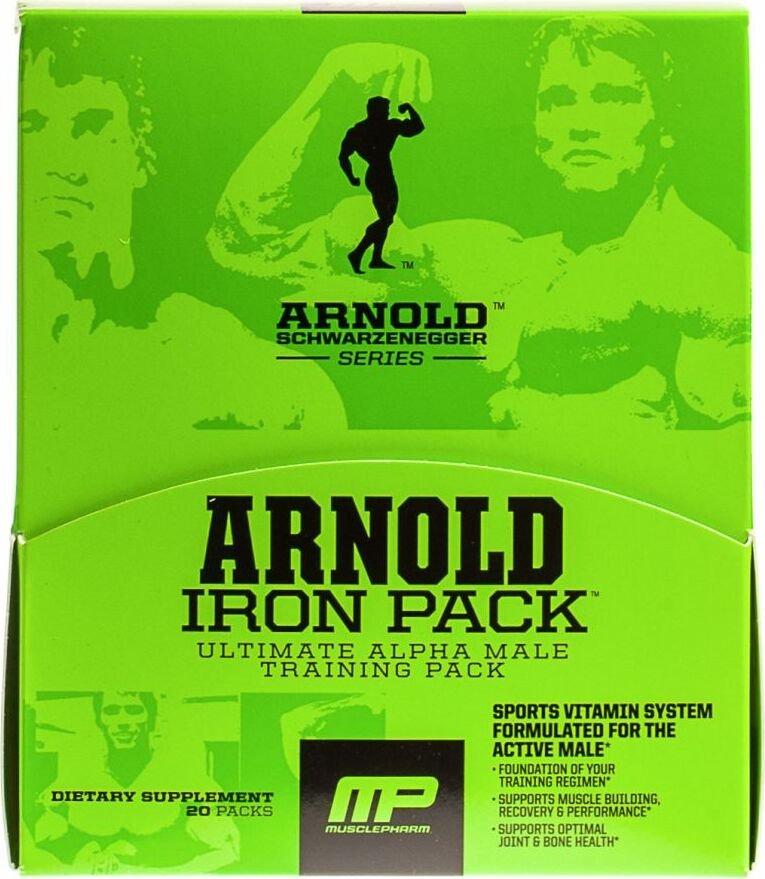 Training pack. Arnold Iron Pack. Arnold Schwarzenegger Series Iron Pack. Витамины MUSCLEPHARM Arnold Iron Pack.