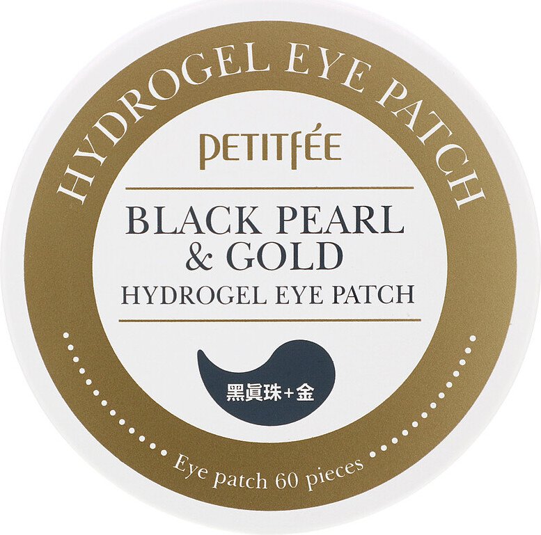 Black Pearl and Gold Гидрогелевые патчи для глаз с золотом и черным жемчугом - фото 1