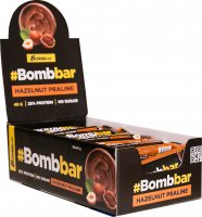 Батончик глазированный с начинкой BOMBBAR (Фундучное пралине, 40 гр)