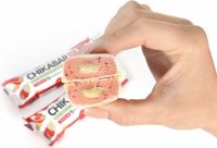 Батончик глазированный с начинкой CHIKALAB (Клубника со сливками, 60 гр)