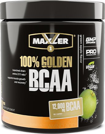 100% Golden BCAA (Зеленое яблоко, 210 гр)