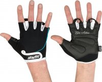 Перчатки атлетические Starfit SU-111 (Черно-бело-голубой, M)