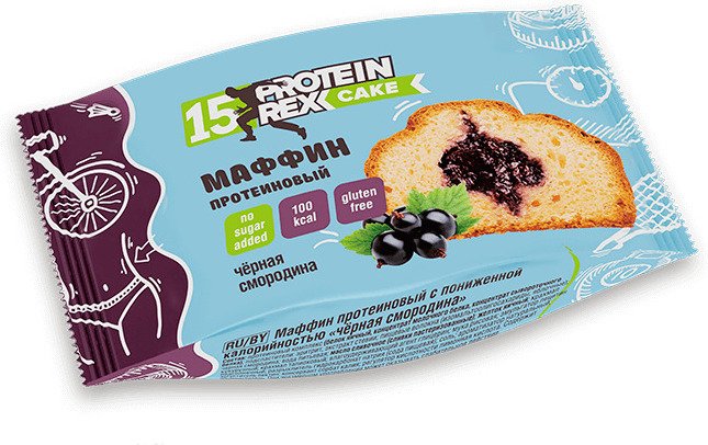 Протеиновый маффин ProteinRex (Черная смородина, 40 гр)