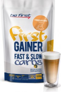 Гейнер First Gainer Fast & Slow Carbs (Капучино, 1000 гр)