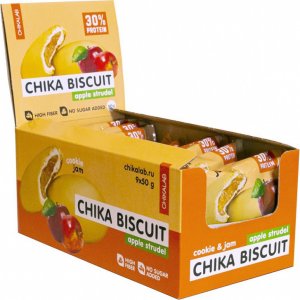 Печенье неглазированное с начинкой CHIKALAB BISCUIT (Яблочный штрудель, 50 гр)