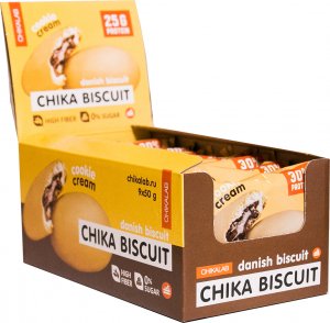 Печенье неглазированное с начинкой CHIKALAB BISCUIT (Датский бисквит, 50 гр)