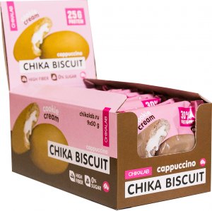 Печенье неглазированное с начинкой CHIKALAB BISCUIT (Капучино, 50 гр)