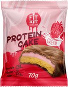 Protein cake FitKit (Клубника со сливками, 70 гр)