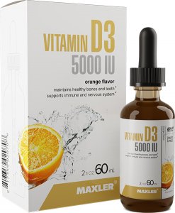 Vitamin D3 5000 IU drops (Апельсин, 60 мл)