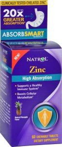 Zinc High Absorption (Ананас, 60 табл)