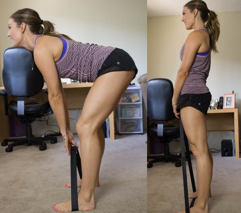 Упражнения с резинкой для женщин для похудения для ног